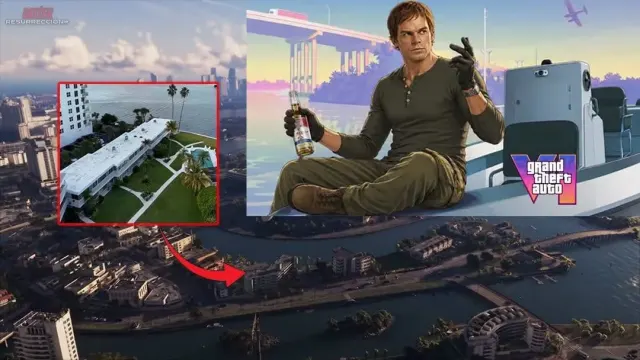 Comparación entre un edificio de apartamentos en Vice City de GTA 6 y el edificio real de Dexter Morgan en Miami