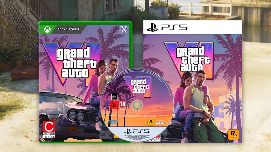 caja de GTA 6 y un disco físico, ilustrando el debate sobre el fin del formato físico